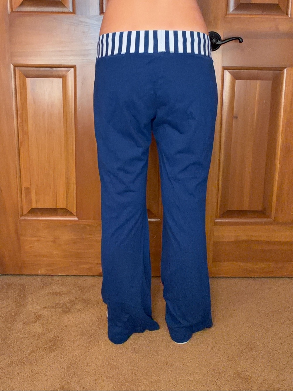 NFL Team Apparel Indianapolis Colts Women’s Blue Striped Lounge Pants Size M Y2K - Picture 2 of 9
